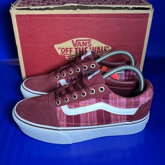 NEW Vans Ward Platform Plaid/White Women’s Multiple Sizes Fast Shipping 📦 💨 - Picture 3 of 7